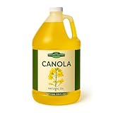 Healthy Harvest Canola Oil, Naturally Expeller Pressed, Gourmet Canola Cooking Oil, Medium-Heat Cooking, Great for Dressings, Marinades, and Frying, 1-Gallon