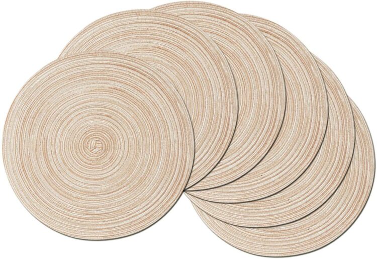 SHACOS Round Braided Placemats