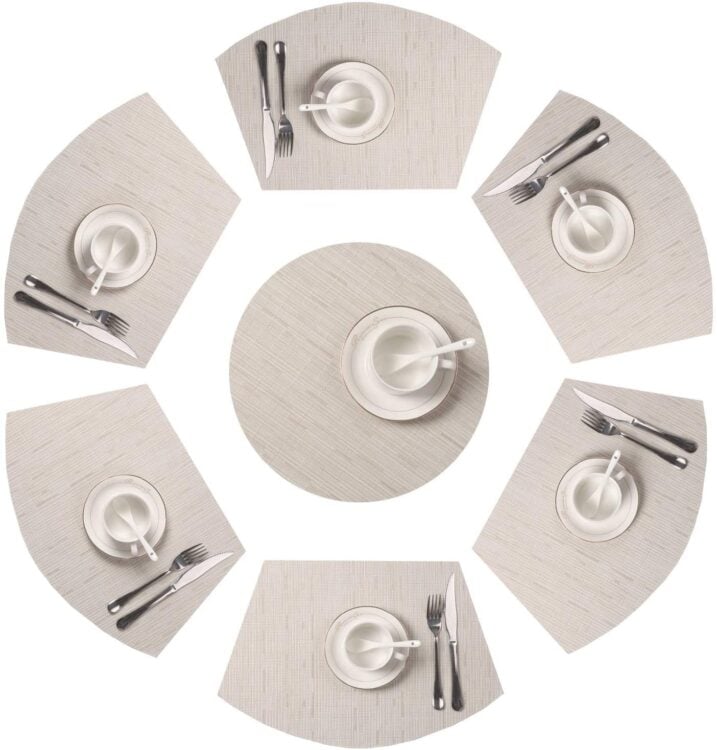 SHACOS Round Table Placemats